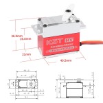 All'ingrosso KST DS3509MG 35kg 8.4V HV motore Coreless digitale in metallo ingranaggio 25T grande coppia per 30cc classe 120 RC aereo barca auto